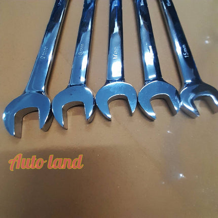 🔥พร้อมส่ง🔥ประแจแหวนข้าง ปากตาย ฟรี ก็อกแก็กข้าง ประแจผสม ประแจปากตายข้าง แหวนข้าง ประแจ  เบอร์ 8-19 mm