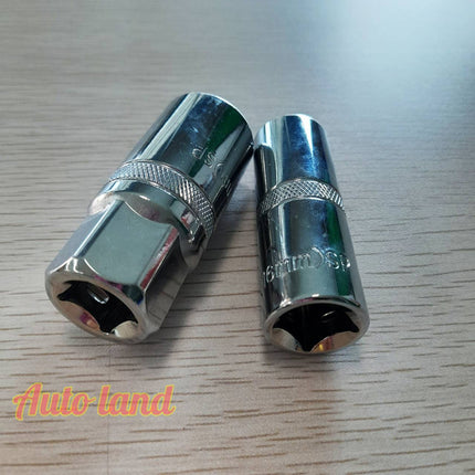 ลูกบ็อก ลูกบล็อคถอดหัวเทียน ขนาด 1/2" เบอร์16 เบอร์21 (6เหลี่ยม) ขนาด 3/8'' เบอร์14 เบอร์16 (12เหลี่ยม) ลูกบล็อคยาว