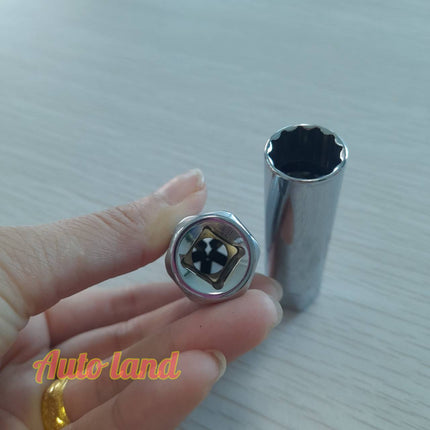 ลูกบ็อก ลูกบล็อคถอดหัวเทียน ขนาด 1/2" เบอร์16 เบอร์21 (6เหลี่ยม) ขนาด 3/8'' เบอร์14 เบอร์16 (12เหลี่ยม) ลูกบล็อคยาว