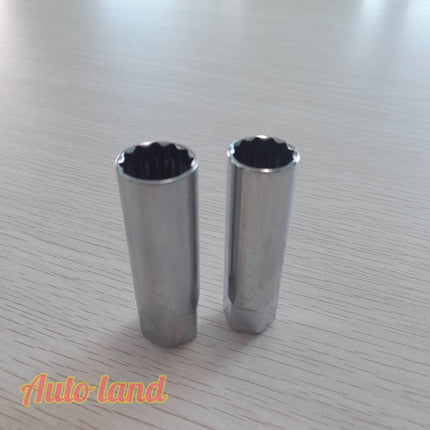 ลูกบ็อก ลูกบล็อคถอดหัวเทียน ขนาด 1/2" เบอร์16 เบอร์21 (6เหลี่ยม) ขนาด 3/8'' เบอร์14 เบอร์16 (12เหลี่ยม) ลูกบล็อคยาว
