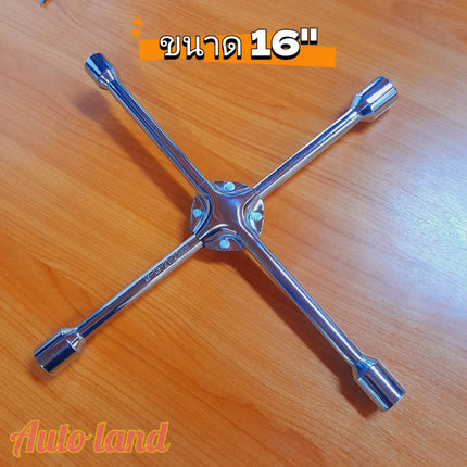 🔥พร้อมส่ง🔥 กากบาท ขันล้อ 4 แฉก ถอดล้อ ประแจกากบาท ประแจขันน็อต ถอดน๊อตขนาด 17,19,21,23 mm. สินค้าในไทย