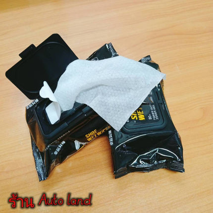 🔥พร้อมส่ง🔥ผ้าเช็ดทำความสะอาดรองเท้า ใช้แล้วทิ้ง ทิชชู่เปียก ทำความสะอาด กระดาษ เช็ดคราบสกปรก สินค้าในไทย