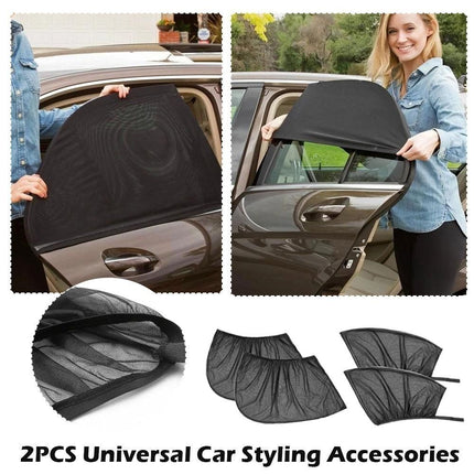 🔥พร้อมส่ง🔥มุ้งรถยนต์ มุ้งครอบกระจกหน้าต่างรถยนต์ ผ้าม่านกันยุง ตาข่ายกระจกรถ แบบ 2 ชิ้น สินค้าในไทย