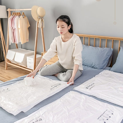 🔥พร้อมส่ง🔥 ถุงสูญญากาศ เก็บเสื้อผ้าผ้าห่มผ้านวมจัดเก็บของกระชับพื้นที่แพ็คของเดินทางถุงใส่เสื้อผ้าพกพา ราคา/ชิ้น