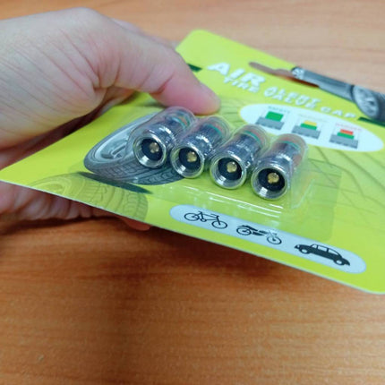 🔥พร้อมส่ง🔥จุกลมเช็คแรงดัน จุกลม จุกปิดลมยางวัดความดันลม แจ้งเตืนเมื่อยางลมอ่อน (4/ชุด) สินค้าในไทย