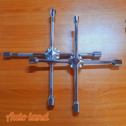 🔥พร้อมส่ง🔥 กากบาท ขันล้อ 4 แฉก ถอดล้อ ประแจกากบาท ประแจขันน็อต ถอดน๊อตขนาด 17,19,21,23 mm. สินค้าในไทย