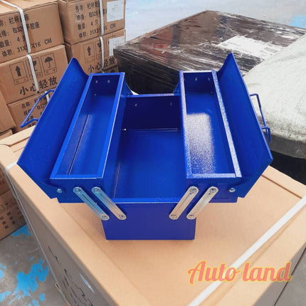 🔥พร้อมส่ง🔥กล่องเครื่องมือ กล่องใส่เครื่องมือช่าง กล่องเก็บเครื่องมือช่าง 2ชั้น Tool Box สีน้ำเงิน