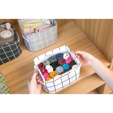 🔥พร้อมส่ง🔥 กล่องผ้าอเนกประสงค์ ลายน่ารัก ขนาดเล็ก ตะกร้าอเนกประสงค์ พับได้ กล่องใส่ของ  สินค้าในไทย