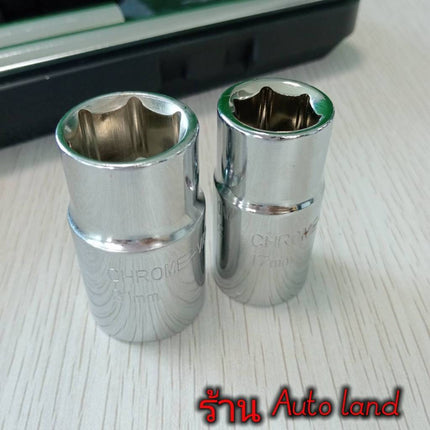 🔥พร้อมส่ง🔥 กากบาทขันล้อ  บล็อกถอดล้อ ประแจขันล้อ แบบกากบาท พร้อมลูกบ็อก 17 19 21 23 มม. พร้อมกล่องเก็บ สินค้าในไทย