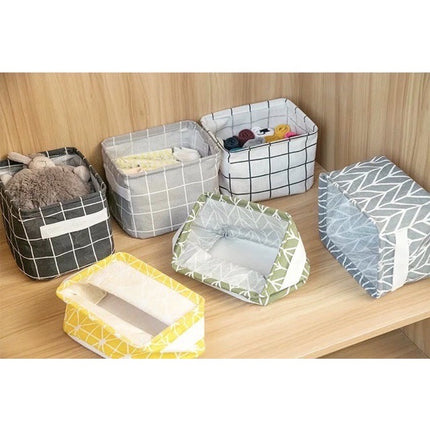 🔥พร้อมส่ง🔥 กล่องผ้าอเนกประสงค์ ลายน่ารัก ขนาดเล็ก ตะกร้าอเนกประสงค์ พับได้ กล่องใส่ของ  สินค้าในไทย