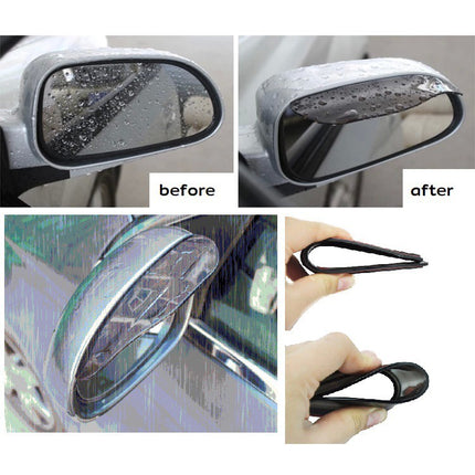 🔥พร้อมส่ง🔥คิ้วกันฝน คิ้วกันสาด (1 ชุด 2 ชิ้น) แผ่นกันน้ำฝนติดกระจกข้างรถยนต์ กันสาดกระจกมองข้าง กระจกมองข้างรถยนต์ ในไทย