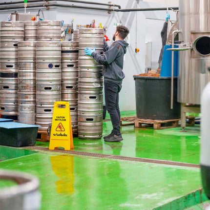 🔥พร้อมส่ง🔥ป้ายห้ามจอด ป้ายตั้งพื้นเตือนระวังลื่น ป้ายเตือนทำความสะอาด แบบตั้งพื้น ป้ายจราจร สีเหลือง ขนาด 30X60ซม.