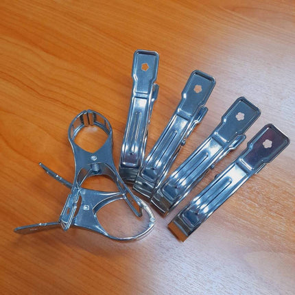 🔥พร้อมส่ง🔥ไม้หนีบผ้า ที่หนีบผ้าสแตนเลส ไม่เป็นสนิม ตัวหนีบผ้าสแตนเลส 1ชุดมี10ชิ้น สินค้าในไทย