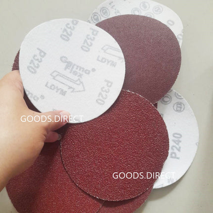 🔥พร้อมส่ง🔥กระดาษทรายกลม ขนาด5นิ้ว ใช้ขัดไม้ ขัดเหล็ก ขัดโลหะ มีให้เลือกหลายเบอร์/ชุด10ชิ้น สินค้าในไทย