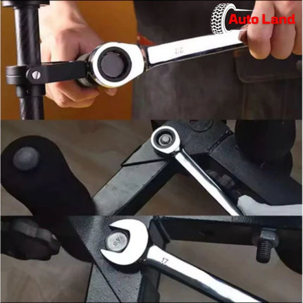 🔥พร้อมส่ง🔥ประแจแหวนข้าง ปากตาย ฟรี ก็อกแก็กข้าง ประแจผสม ประแจปากตายข้าง แหวนข้าง ประแจ  เบอร์ 8-19 mm