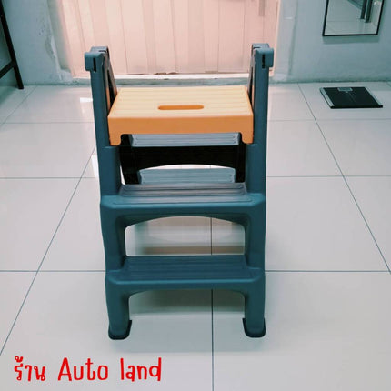 🔥พร้อมส่ง🔥บันได 3 ขั้น รับน้ำหนักได้ 120 กก. พับเก็บได้ บันได บันไดพลาสติก บันไดอเนกประสงค์ Stairs ในไทย