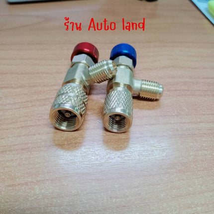 🔥พร้อมส่ง🔥คอลโทรลวาล์ว ปิด-เปิด ชาร์ทน้ำยาแอร์ ป้องกันน้ำยากระเด็น สีฟ้าR22 สีแดง R410a เซฟตี้วาล์วน้ำยาแอร์ สินค้าในไทย