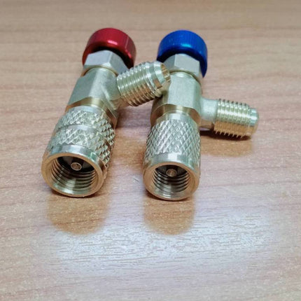 🔥พร้อมส่ง🔥คอลโทรลวาล์ว ปิด-เปิด ชาร์ทน้ำยาแอร์ ป้องกันน้ำยากระเด็น สีฟ้าR22 สีแดง R410a เซฟตี้วาล์วน้ำยาแอร์ สินค้าในไทย