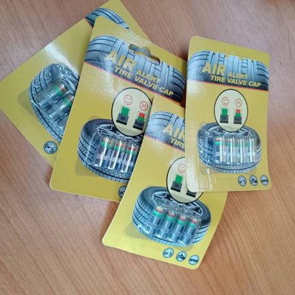 🔥พร้อมส่ง🔥จุกลมเช็คแรงดัน จุกลม จุกปิดลมยางวัดความดันลม แจ้งเตืนเมื่อยางลมอ่อน (4/ชุด) สินค้าในไทย