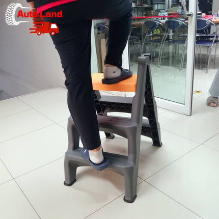 🔥พร้อมส่ง🔥บันได 3 ขั้น รับน้ำหนักได้ 120 กก. พับเก็บได้ บันได บันไดพลาสติก บันไดอเนกประสงค์ Stairs ในไทย