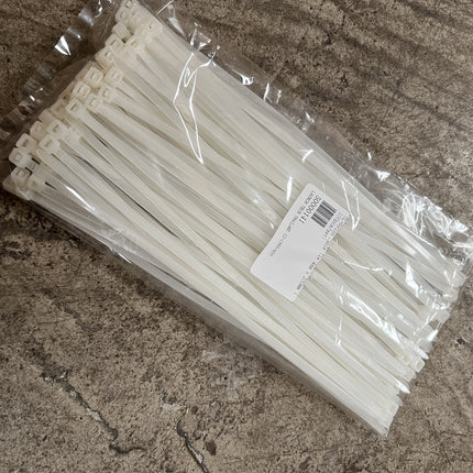 เคเบิ้ลไทร์ Cable Tie ไนลอน สายรัด สีขาว เคเบิ้ลไทร์ เข็มขัดรัดสายไฟ หนวดกุ้ง สายรัดไนล่อน สายเคเบิล สินค้าพร้อมส่งในไทย