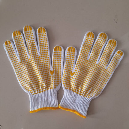 🔥พร้อมส่ง🔥ถุงมือผ้า (12คู่) ถุงมือผ้าฝ้าย ราคาถูกแบบหนาเกรดดี ถุงมือทำงาน ถุงมือยก ถุงมืออเนกประสงค์