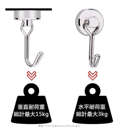 ตะขอแม่เหล็ก หมุน 360 ํ Hook Magnet ตะขอ ตะขอแม่เหล็กทรงพลัง ตะขอเกี่ยว แขวนกุญแจ magnet แม่เหล็กแรงดึงดูดสูง