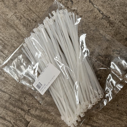 เคเบิ้ลไทร์ Cable Tie ไนลอน สายรัด สีขาว เคเบิ้ลไทร์ เข็มขัดรัดสายไฟ หนวดกุ้ง สายรัดไนล่อน สายเคเบิล สินค้าพร้อมส่งในไทย