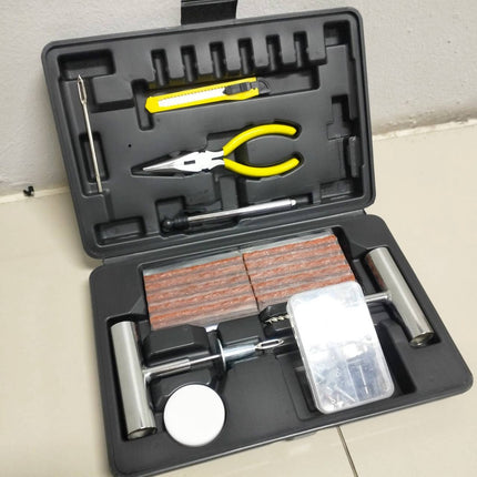 ชุดปะยาง ชุดปะยางฉุกเฉิน ชุดเข็มปะยางแบบเหล็ก ชุดซ่อมยางรถยนต์ พร้อมไหมปะและอุปกรณ์ซ่อม 68 ชิ้น/ชุด สินค้าพร้อมส่งในไทย