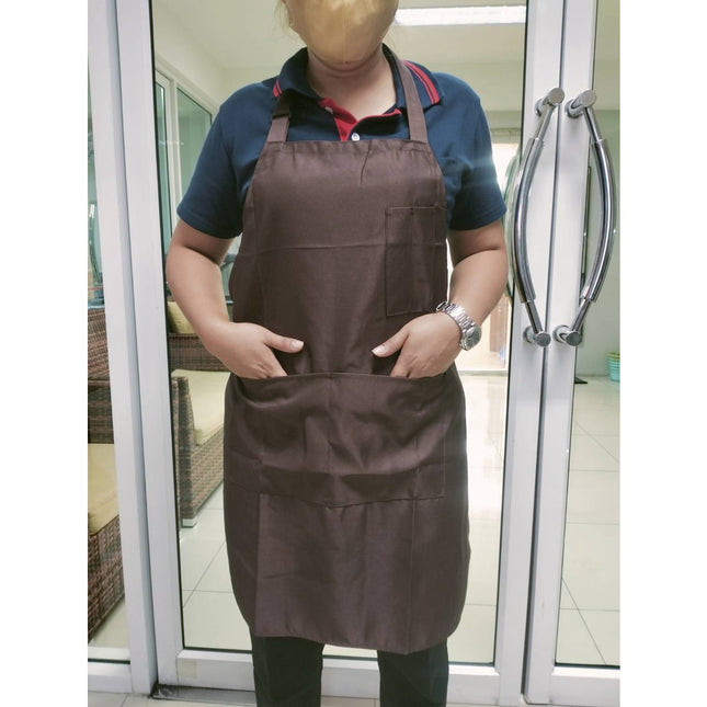 🔥พร้อมส่ง🔥 ผ้ากันเปื้อน ผ้ากันเปื้อนผู้ใหญ่ เอี๊ยม ทำอาหาร  มีหลายสีให้เลือก แบบคล้องคอ สินค้าในไทย