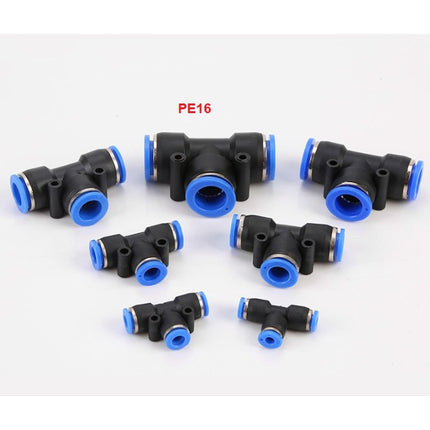 🔥พร้อมส่ง🔥ข้อต่อสามทาง ข้อต่อตรง ลด(เสียบสายลม) ข้อต่อสายลม AirHose Fitting ฟิตติ้งท่ออากาศ PEสิ