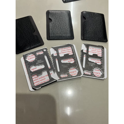 🔥พร้อมส่ง🔥การ์ด การ์ดอเนกประสงค์ Multitool 11 in 1 ขนาดบัตร ATM SP สแตนเลส พกพาสะดวก ใช้งานง่าย สินค้าในไทย