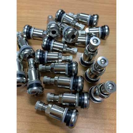 🔥พร้อมส่ง🔥จุกลมเลส สำหรับใส่ยางเรเดียล จุ๊ปลมสแตนเลส จุ๊บลมยาง TR525 (4 ชิ้น/ชุด)