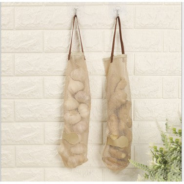 🔥พร้อมส่ง🔥 ถุง ใส่หอมกระเทียม ถุงตาข่ายเอนกประสงค์ ตาข่ายใส่หอมกระเทียม ระบายอากาศ สําหรับจัดเก็บผัก หัวหอม กระเทียม