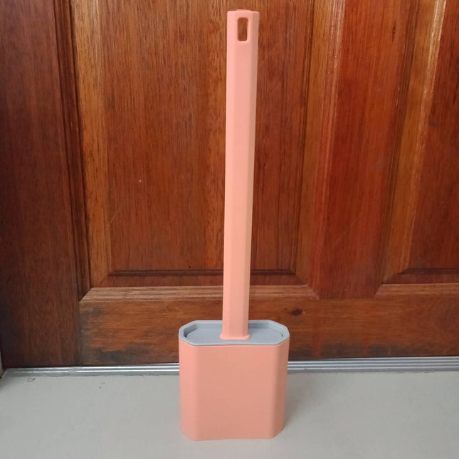 🔥พร้อมส่ง🔥 แปรงขัดห้องน้ำ แปรงขัดส้วม ทำความสะอาดห้องน้ำ ชักโครก ซิลิโคน  พร้อมฐานตั้งเก็บ สินค้าในไทย