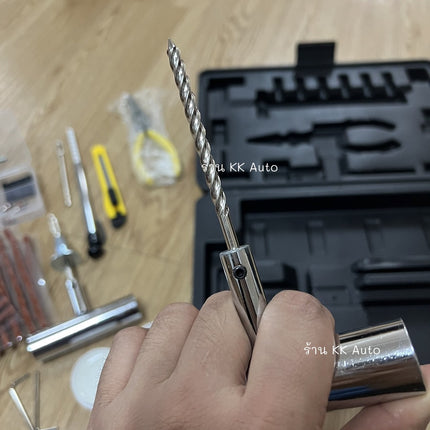 ชุดปะยาง ชุดปะยางฉุกเฉิน ชุดเข็มปะยางแบบเหล็ก ชุดซ่อมยางรถยนต์ พร้อมไหมปะและอุปกรณ์ซ่อม 68 ชิ้น/ชุด สินค้าพร้อมส่งในไทย