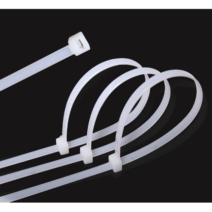 🔥พร้อมส่ง🔥 เคเบิ้ลไทร์ Cable Tie ไนลอน สายรัด สีขาว เคเบิ้ลไทร์ เข็มขัดรัดสายไฟ หนวดกุ้ง สายรัดไนล่อน สินค้าในไทย