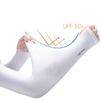 ปลอกแขน ปลอกแขนกันแดด  ปลอกแขนป้องกันรังสียูวี ปลอกแขนออกกำลังกาย ปลอกแขนผ้ายืด ปลอกแขนกันแดด ปลอกแขนผ้า(เเบบมีนิ้วมือ)