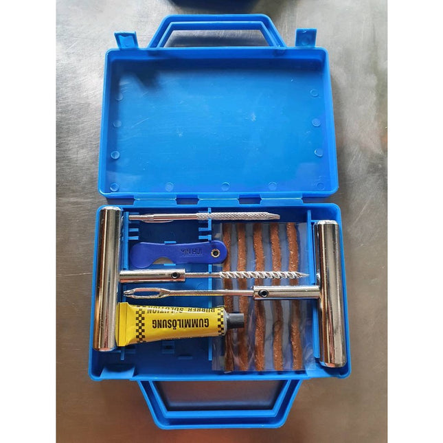 🔥พร้อมส่ง🔥ชุดปะยาง ชุดปะยางฉุกเฉิน แบบเข็ม ตัวหนอน พร้อมอุุปกรณ์ครบในชุด เข็มเป็นเหล็ก สินค้าในไทย