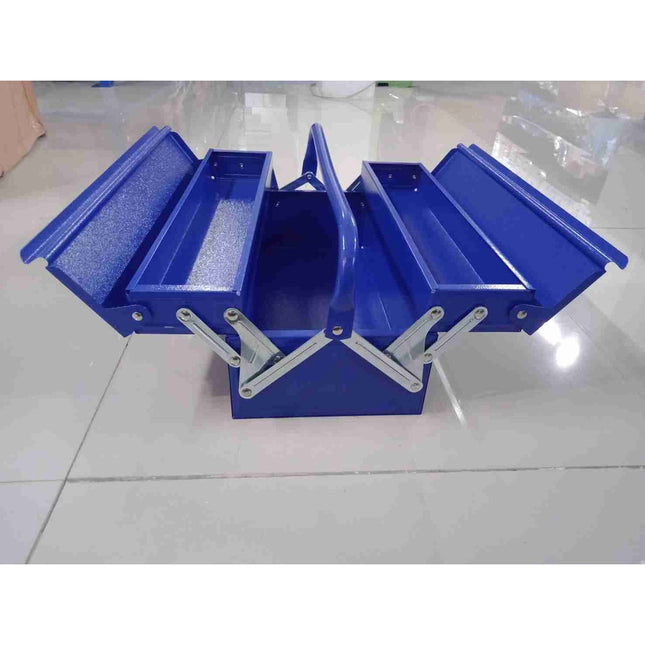 🔥พร้อมส่ง🔥กล่องเครื่องมือ กล่องใส่เครื่องมือช่าง กล่องเก็บเครื่องมือช่าง 2ชั้น Tool Box  (สีน้ำเงิน ) สินค้าในไทย