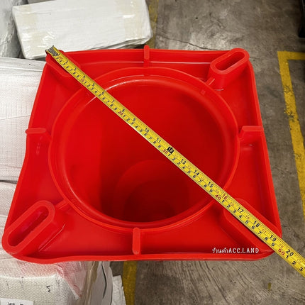 กรวย กรวยจราจร กรวยยางPVC กรวยยาง ความสูง 90 ซม. แถบสะท้อนแสง 3 แถบ