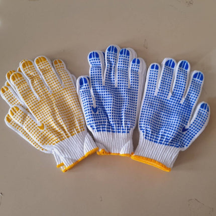 🔥พร้อมส่ง🔥ถุงมือผ้า (12คู่) ถุงมือผ้าฝ้าย ราคาถูกแบบหนาเกรดดี ถุงมือทำงาน ถุงมือยก ถุงมืออเนกประสงค์