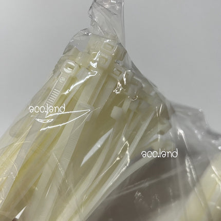 เคเบิ้ลไทร์ ขนาด5mm Cable Tie ไนลอน สายรัด สีขาว เคเบิ้ลไทร์ เข็มขัดรัดสายไฟ หนวดกุ้ง สายรัดไนล่อน สายเคเบิล