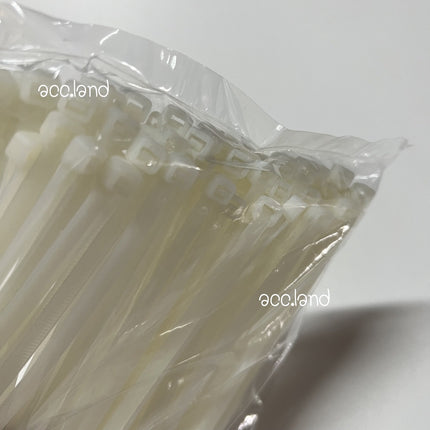 เคเบิ้ลไทร์ ขนาด5mm Cable Tie ไนลอน สายรัด สีขาว เคเบิ้ลไทร์ เข็มขัดรัดสายไฟ หนวดกุ้ง สายรัดไนล่อน สายเคเบิล