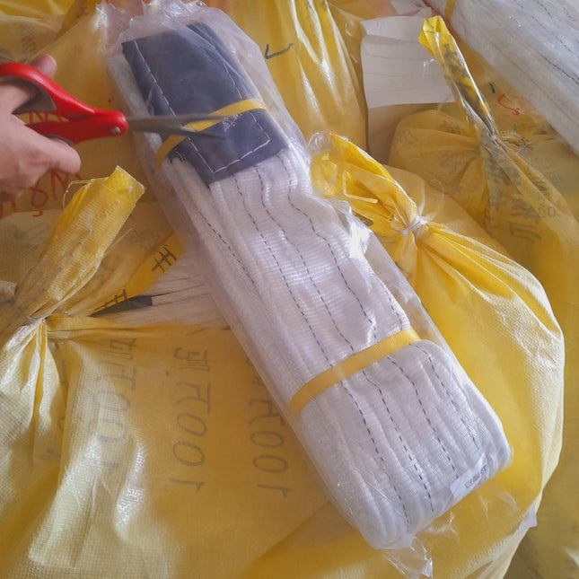 🔥พร้อมส่ง🔥 สลิง ผ้าใบกลม สลิงผ้า สลิงแบน สายลากรถ สายพานยก สายพาน ผ้าหนาอย่างดี แข็งแรง ทนทาน สินค้าในไทย