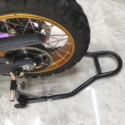 🚚พร้อมส่ง🚚สแตนตั้งรถ สแตนเซอร์วิส สแตนยกรถมอเตอร์ไซค์ขนาด150-1000Cc มีสปริงปรับระดับได้ (รุ่นมีล้อ)