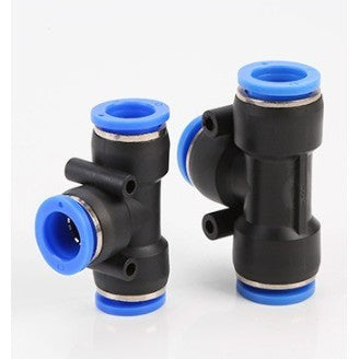 PE ข้อต่อสามทาง ข้อต่อ ข้อต่อลม ข้อต่อสายลม AirHose Fitting ฟิตติ้งท่ออากาศ สินค้าพร้อมส่งในไทย