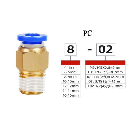 ข้อต่อลม เกลียวนอก ฝาขาว ข้อต่อลมเกลียวนอก ขนาด 14 mm. สินค้าในไทย