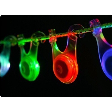 ไฟกระพริบซิลิโคน LED แขวนเชือกทาร์ปเต็นท์ กันเดินสะดุด สีเขียว,สีแดง อุปกรณ์กางเตนท์ กางเต้นท์ ราคา/ชิ้น