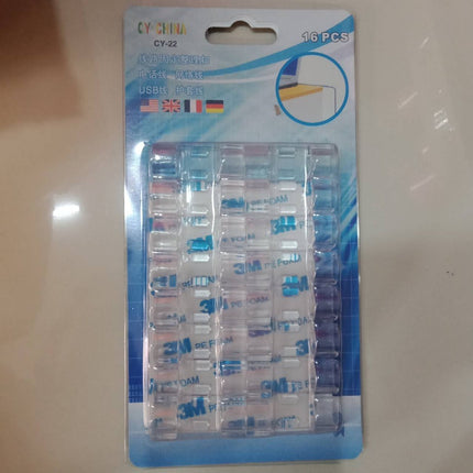 🚚พร้อมส่ง🚚คคลิปเก็บสายไฟ ตัวล็อกสายไฟ อุปกรณ์จัดระเบียบ คลิปจัดเก็บสายเคเบิ้ล สายชาร์จ USB  16/20ชิ้น สินค้าในไทย